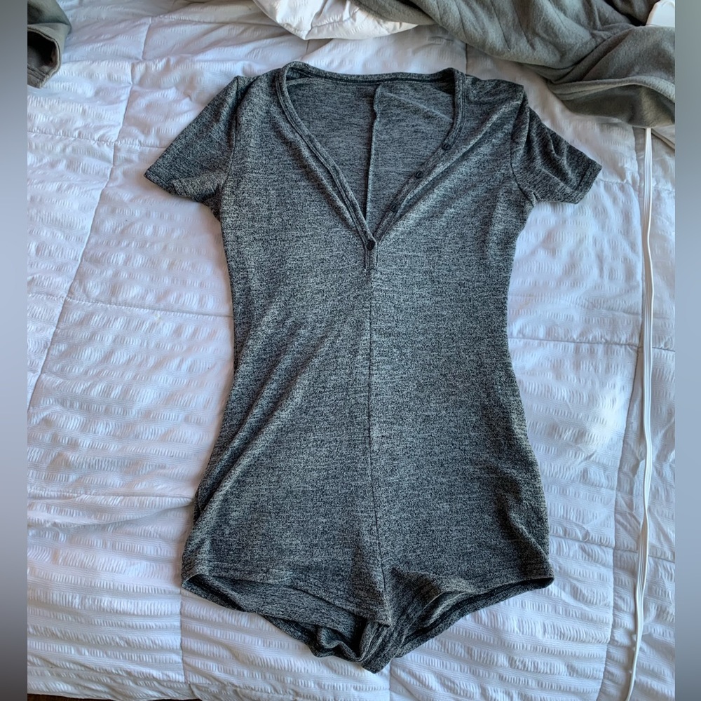 Gray romper